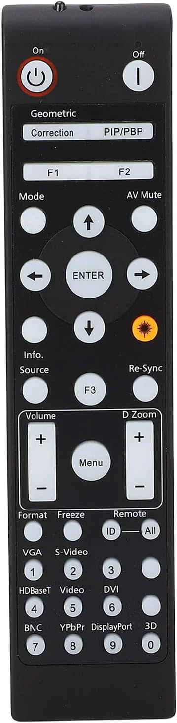 ریموت کنترل جایگزین پروژکتور، دسترسی آسان، جنس ABS، با باتری کار می کند، برای پروژکتورهای EH515T MEX904 EH505e EH515 W415 W505 W515 W515T X605e X515 ریموت کنترل جایگزین پروژکتور، دسترسی آسان، جنس ABS، با باتری کار می کند، برای پروژکتورهای EH515T MEX904 EH505e EH515 W415 W505 W515 W515T X605e X515