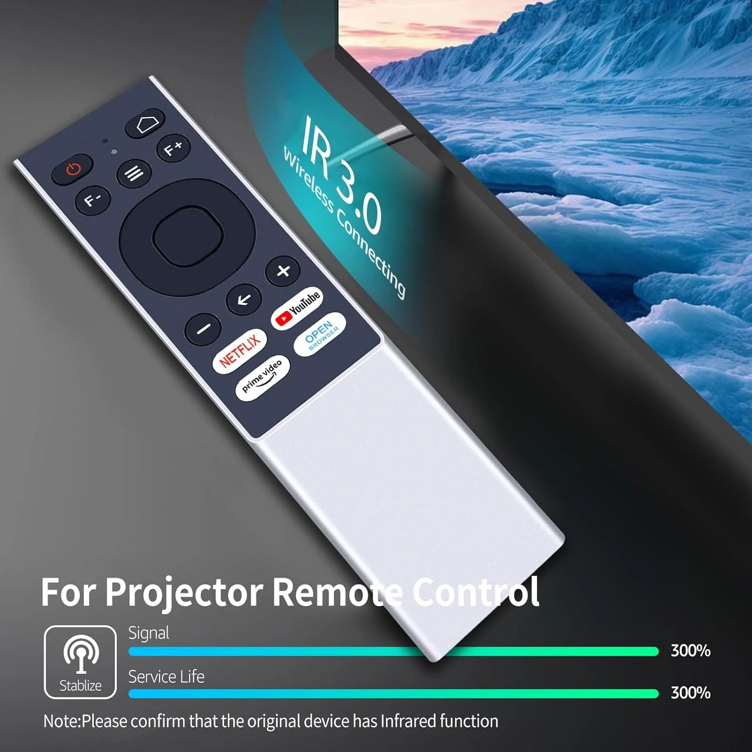 ریموت کنترل جایگزین پروژکتور برای Aurzen EAZZE D1 Pro، برای EXTRAVIS V3، برای Dangbei N2 mini، برای Alvar V800P، برای پروژکتور هوشمند 4K WEWATCH WP01 ریموت کنترل جایگزین پروژکتور برای Aurzen EAZZE D1 Pro، برای EXTRAVIS V3، برای Dangbei N2 mini، برای Alvar V800P، برای پروژکتور هوشمند 4K WEWATCH WP01