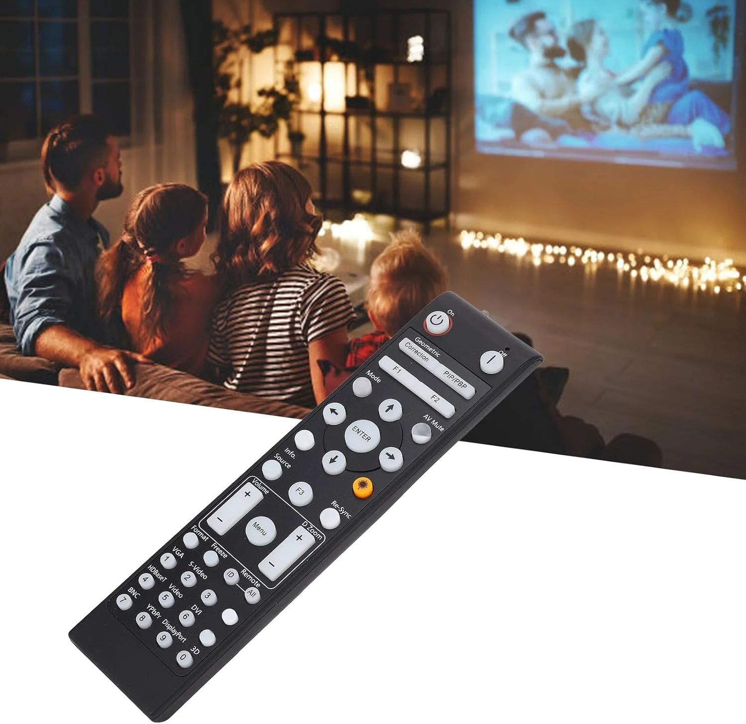 ریموت کنترل جایگزین پروژکتور، دسترسی آسان، جنس ABS، با باتری کار می کند، برای پروژکتورهای EH515T MEX904 EH505e EH515 W415 W505 W515 W515T X605e X515 ریموت کنترل جایگزین پروژکتور، دسترسی آسان، جنس ABS، با باتری کار می کند، برای پروژکتورهای EH515T MEX904 EH505e EH515 W415 W505 W515 W515T X605e X515