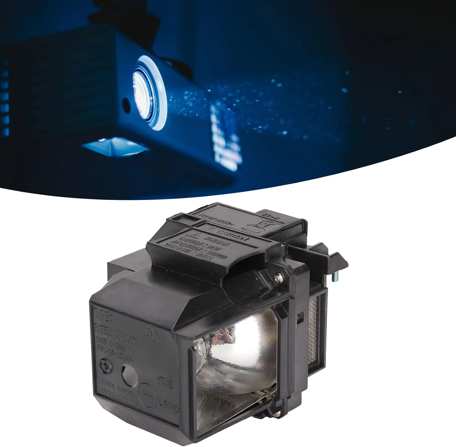 لامپ پروژکتور جایگزین برای EB-108 EB-109W EB-960W، لامپ پروژکتور جایگزین با پشتیبانی فانوس، لامپ پروژکتور 230 وات 2000 ساعت لامپ پروژکتور جایگزین برای EB-108 EB-109W EB-960W، لامپ پروژکتور جایگزین با پشتیبانی فانوس، لامپ پروژکتور 230 وات 2000 ساعت