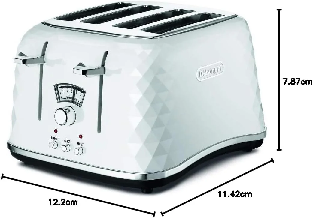 تستر نان 4 تکه دلونگی مدل Brillante CTJ4003W - سفید