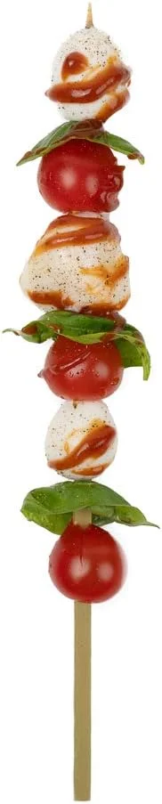 10.5 اینچ سیخ کباب، 1000 عدد سیخ چوبی مربعی - نوک تیز، محکم، سیخ های بامبو طبیعی، یکبار مصرف، برای باربیکیو، مهمانی ها یا بوفه ها