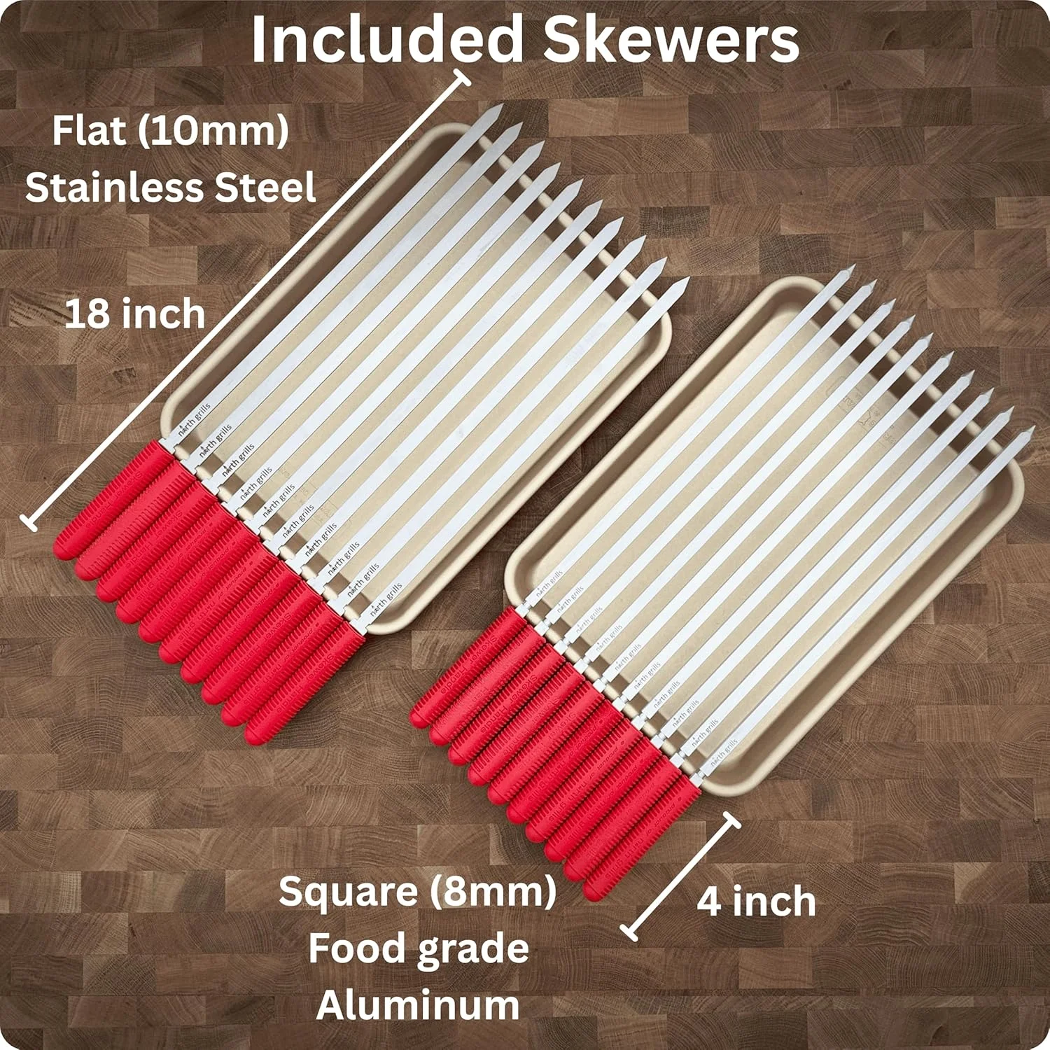 کباب پز زغالی توسط نورث گریلز: کنترل دقیق حرارت، سیخ های مربعی و تخت با دسته سیلیکونی، ابزار استارتر زغال، انبر، دستکش های باربیکیو و کیف های نگهداری و مسافرتی. کباب پز زغالی توسط نورث گریلز: کنترل دقیق حرارت، سیخ های مربعی و تخت با دسته سیلیکونی، ابزار استارتر زغال، انبر، دستکش های باربیکیو و کیف های نگهداری و مسافرتی.