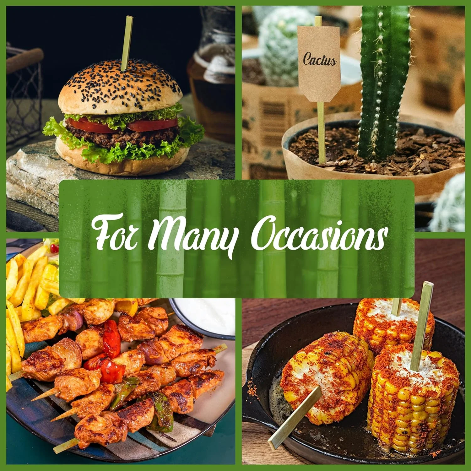 سیخ های چوبی بامبو تخت BambooMN - طول 30 سانتیمتر - 1000 عددی سیخ های چوبی بامبو تخت BambooMN - طول 30 سانتیمتر - 1000 عددی