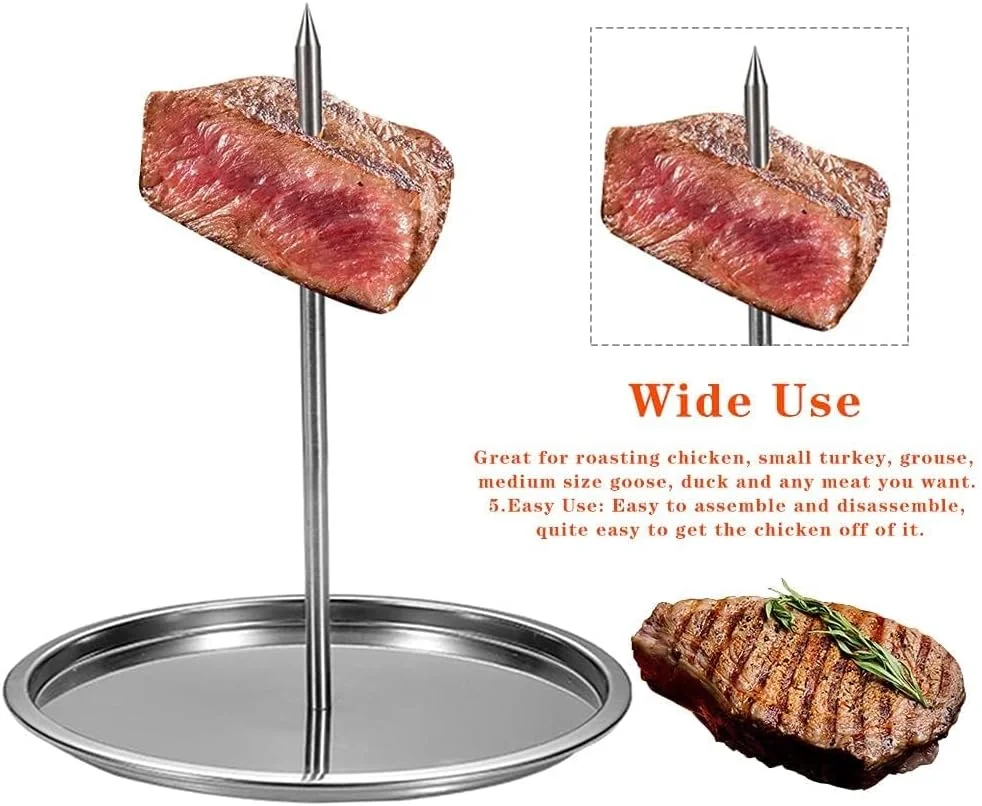 سیخ کباب عمودی بوکلا، استیل ضد زنگ، پایه کباب پز، پایه مرغ بریان، مناسب برای کباب کردن گوشت