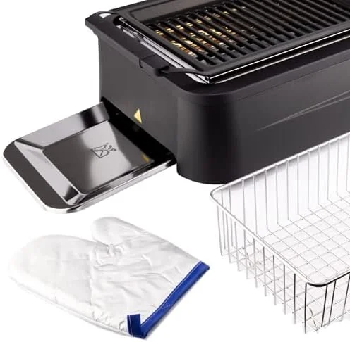 گریل برقی بدون دود Evvoli مناسب فضای داخلی و خارجی با توان 1660 وات مدل EVKA-GR1660B گریل برقی بدون دود Evvoli مناسب فضای داخلی و خارجی با توان 1660 وات مدل EVKA-GR1660B