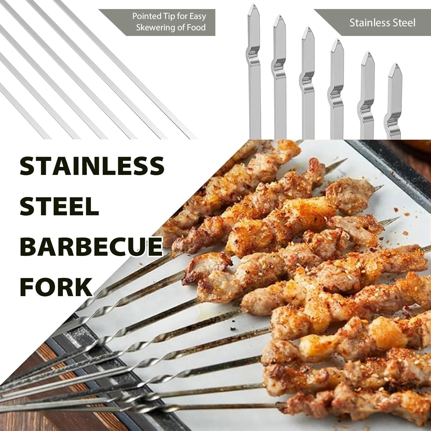 کباب پز گردان برقی با 10 سیخ استیل ضد زنگ، چرخش 360 درجه اتوماتیک با USB، دو روش شارژ کباب پز گردان برقی با 10 سیخ استیل ضد زنگ، چرخش 360 درجه اتوماتیک با USB، دو روش شارژ