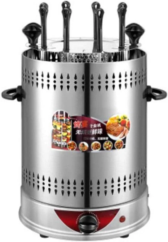 دستگاه کباب پز باربیکیو چرخشی اتوماتیک بدون دود فر کباب پز خانگی سیخ های بره اجاق گاز گرمایشی (8)