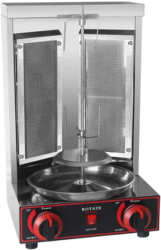 دستگاه گریل شاورما گازی تجاری GZZT مناسب کباب ترکی، ژیرو و تاکو، 220 ولت دستگاه گریل شاورما گازی تجاری GZZT مناسب کباب ترکی، ژیرو و تاکو، 220 ولت