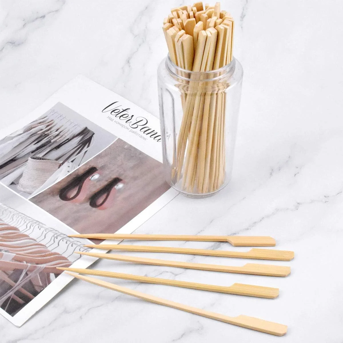 100 عدد سیخ چوبی بامبو heavenlife، سیخ های چوبی 12 سانتی متری دسته دار، چوب های کبابی برای مهمانی، باربیکیو، کوکتل، بوفه، میوه، همبرگر، ساندویچ و مارشمالو 100 عدد سیخ چوبی بامبو heavenlife، سیخ های چوبی 12 سانتی متری دسته دار، چوب های کبابی برای مهمانی، باربیکیو، کوکتل، بوفه، میوه، همبرگر، ساندویچ و مارشمالو