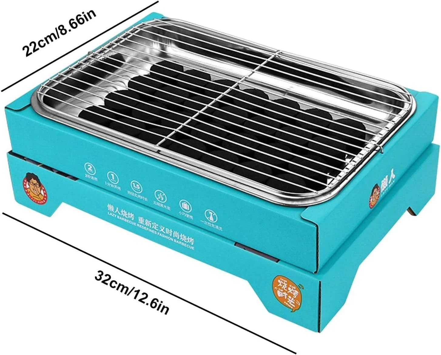 باربیکیو فوری 10 عددی، کباب پز ذغالی، باربیکیو کوچک قابل حمل - باربیکیو یکبار مصرف قابل حمل فقط برای فضای باز، شروع در چند ثانیه باربیکیو فوری 10 عددی، کباب پز ذغالی، باربیکیو کوچک قابل حمل - باربیکیو یکبار مصرف قابل حمل فقط برای فضای باز، شروع در چند ثانیه