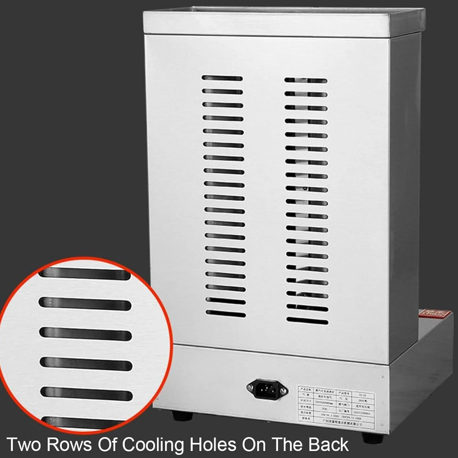 دستگاه کباب ترکی گازی MiBoce، گریل کباب، فر گریل روتاری عمودی، سرخ کن گازی استیل با گریل چرخان اتوماتیک، مناسب برای آشپزخانه منزل و رستوران دستگاه کباب ترکی گازی MiBoce، گریل کباب، فر گریل روتاری عمودی، سرخ کن گازی استیل با گریل چرخان اتوماتیک، مناسب برای آشپزخانه منزل و رستوران