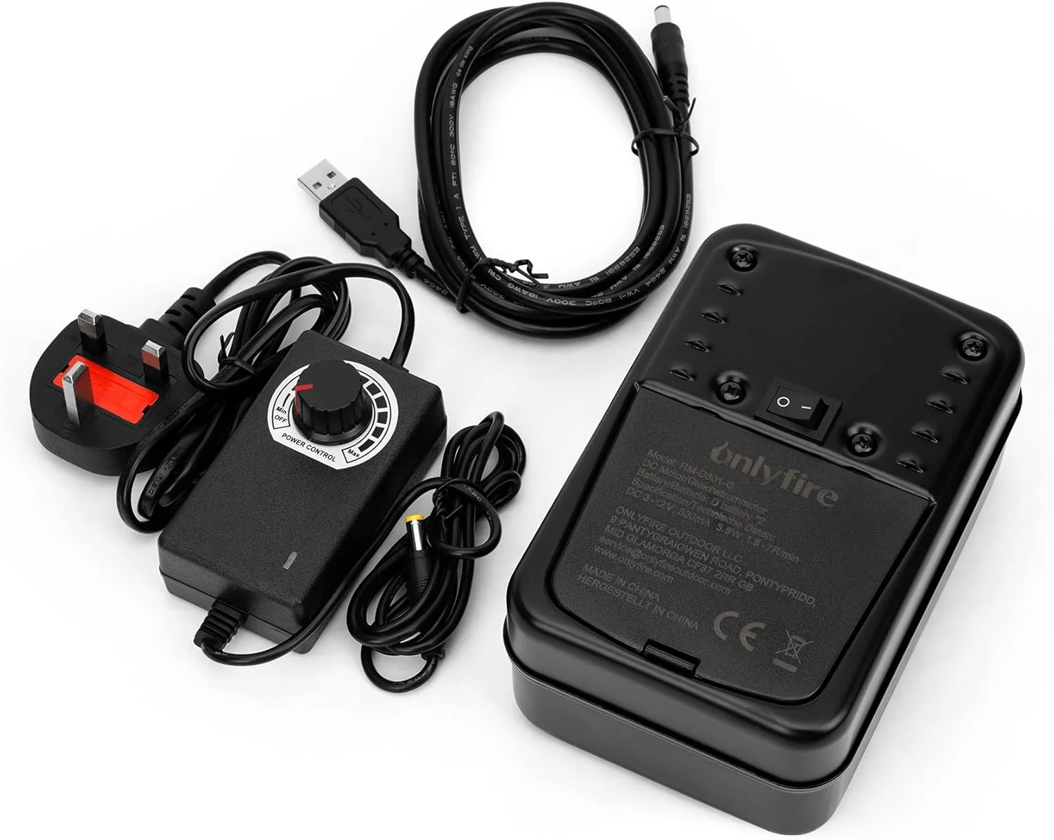 موتور باربیکیو قابل تنظیم onlyfire، موتور چرخشی سیخ کباب، موتور گیربکس DC 3-12 ولت 3.5 وات برای تجهیزات برقی گریل موتور باربیکیو قابل تنظیم onlyfire، موتور چرخشی سیخ کباب، موتور گیربکس DC 3-12 ولت 3.5 وات برای تجهیزات برقی گریل