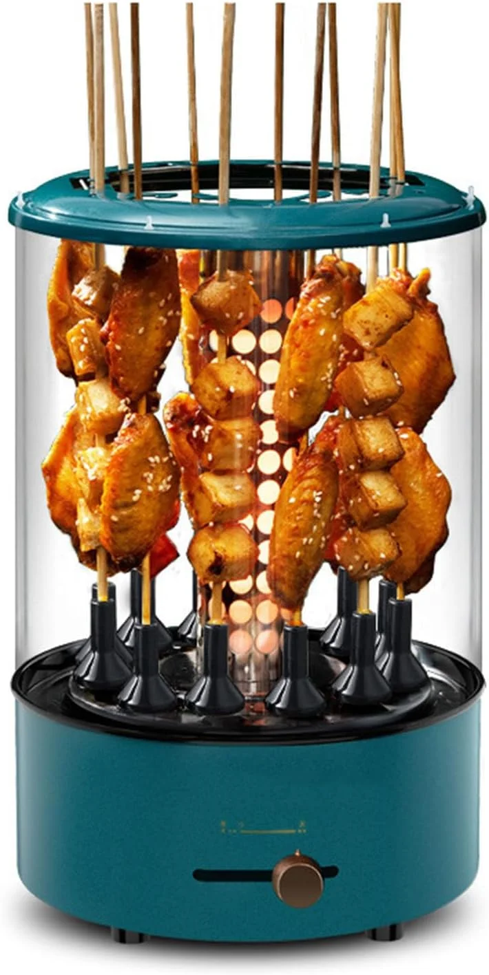 دستگاه کباب پز چرخشی اتوماتیک OPSREY 360 درجه عمودی بدون دود، دستگاه کباب پز خانگی کباب بره، آبی دستگاه کباب پز چرخشی اتوماتیک OPSREY 360 درجه عمودی بدون دود، دستگاه کباب پز خانگی کباب بره، آبی