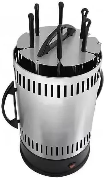 گریل باربیکیو عمودی برقی استیل، فر گریل تابه ای، گریل برقی بدون دود مناسب منزل - گریل برقی استیل کباب پز | ایستاده (مشکی) گریل باربیکیو عمودی برقی استیل، فر گریل تابه ای، گریل برقی بدون دود مناسب منزل - گریل برقی استیل کباب پز | ایستاده (مشکی)