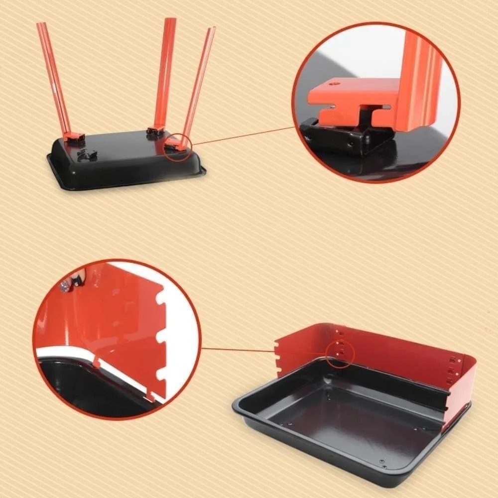 باربیکیو ذغالی تاشو قابل حمل استیل ضد زنگ کباب پز تاشو مناسب کمپینگ (مشکی A) (سبز A) باربیکیو ذغالی تاشو قابل حمل استیل ضد زنگ کباب پز تاشو مناسب کمپینگ (مشکی A) (سبز A)