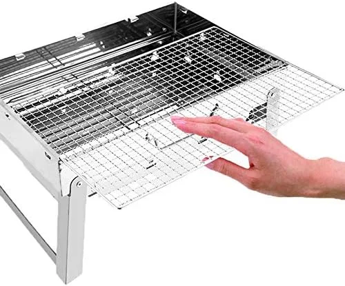 باربیکیو ذغالی تاشو استیل ضد زنگ قابل حمل برای کمپینگ و پیک نیک باربیکیو ذغالی تاشو استیل ضد زنگ قابل حمل برای کمپینگ و پیک نیک