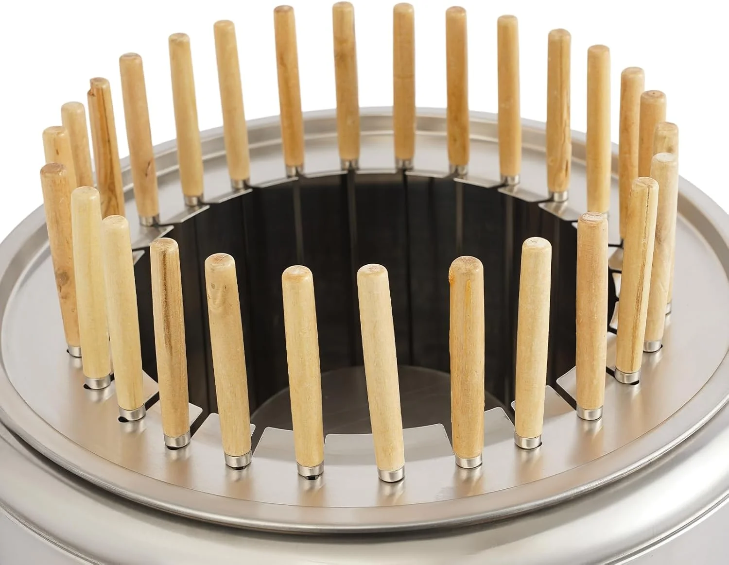 باربیکیو زغالی استوانهای قابل حمل بدون دود، کبابپز زغالی استیل با 20 سیخ برای پیکنیک، کمپینگ، باربیکیو، 30x34 سانتیمتر (نقرهای 39x43 سانتیمتر/28 سیخ) باربیکیو زغالی استوانهای قابل حمل بدون دود، کبابپز زغالی استیل با 20 سیخ برای پیکنیک، کمپینگ، باربیکیو، 30x34 سانتیمتر (نقرهای 39x43 سانتیمتر/28 سیخ)