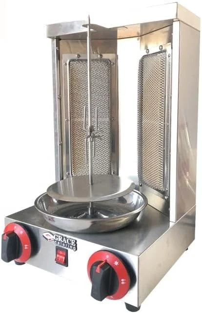 دستگاه کباب ترکی گازی چرخشی اتوماتیک با 2 مشعل سایز کوچک دستگاه کباب ترکی گازی چرخشی اتوماتیک با 2 مشعل سایز کوچک