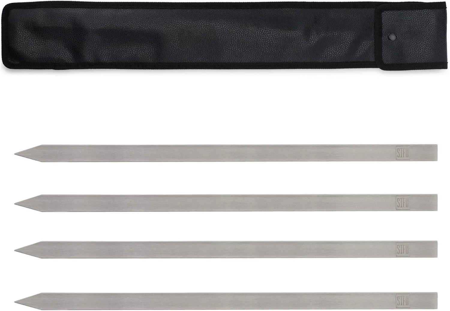 سیخ کوبیده تخت، استیل ضد زنگ درجه یک، ضروری برای غذاهای ایرانی، ترکی و برزیلی، ایده آل برای انواع کباب، 58 سانتی متر طول و 2.5 سانتی متر عرض، ست 4 عددی سیخ کوبیده تخت، استیل ضد زنگ درجه یک، ضروری برای غذاهای ایرانی، ترکی و برزیلی، ایده آل برای انواع کباب، 58 سانتی متر طول و 2.5 سانتی متر عرض، ست 4 عددی