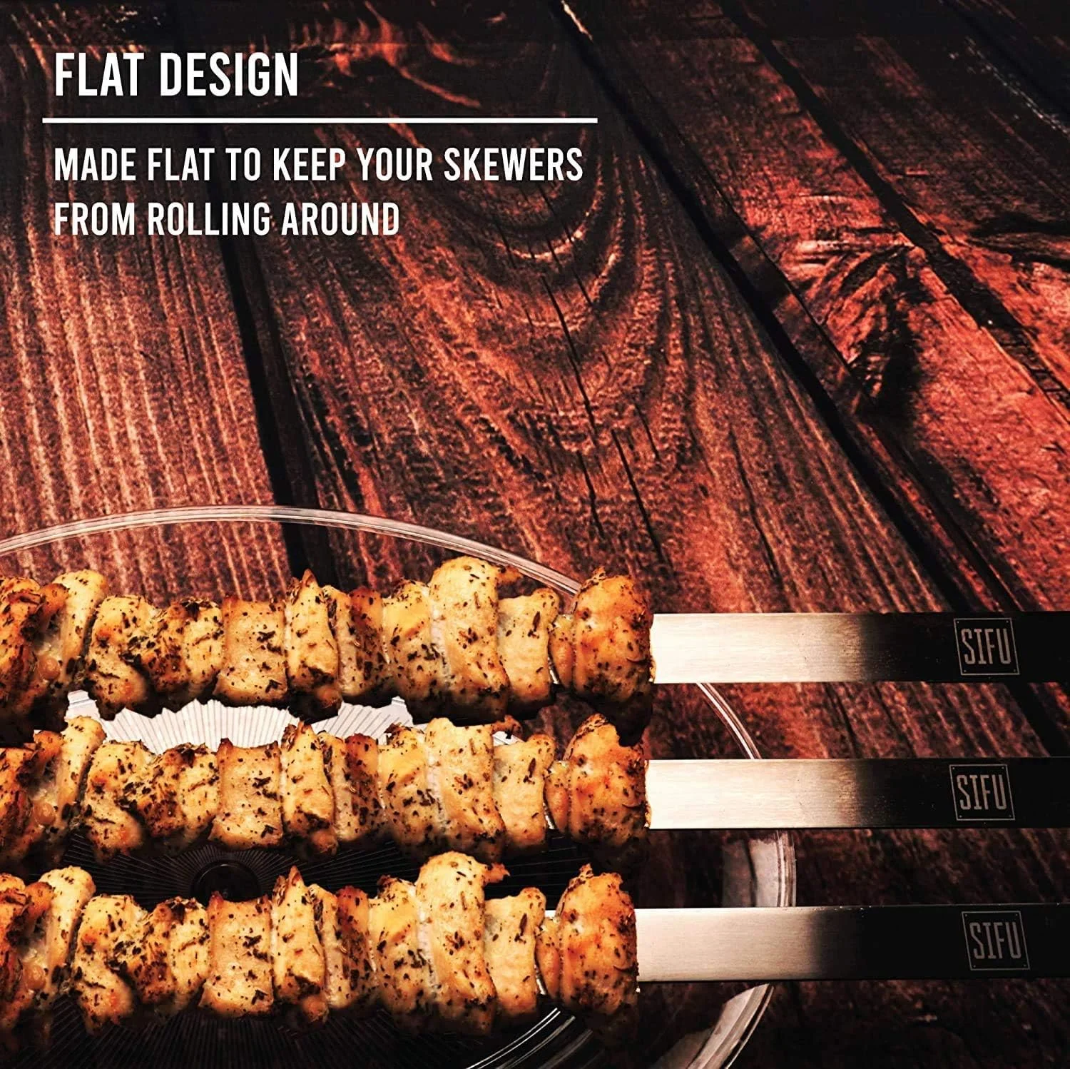 سیخ کوبیده تخت، استیل ضد زنگ درجه یک، ضروری برای غذاهای ایرانی، ترکی و برزیلی، ایده آل برای انواع کباب، 58 سانتی متر طول و 2.5 سانتی متر عرض، ست 4 عددی سیخ کوبیده تخت، استیل ضد زنگ درجه یک، ضروری برای غذاهای ایرانی، ترکی و برزیلی، ایده آل برای انواع کباب، 58 سانتی متر طول و 2.5 سانتی متر عرض، ست 4 عددی