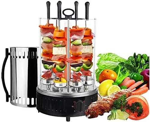 گریل تنوری چرخشی عمودی حرفه ای Skipdr - دستگاه کباب پز برقی رومیزی، دستگاه پخت چرخشی، استیل ضد زنگ با لوازم پخت، سیخ های کباب مقاوم در برابر لک، مناسب برای استفاده خانگی گریل تنوری چرخشی عمودی حرفه ای Skipdr - دستگاه کباب پز برقی رومیزی، دستگاه پخت چرخشی، استیل ضد زنگ با لوازم پخت، سیخ های کباب مقاوم در برابر لک، مناسب برای استفاده خانگی