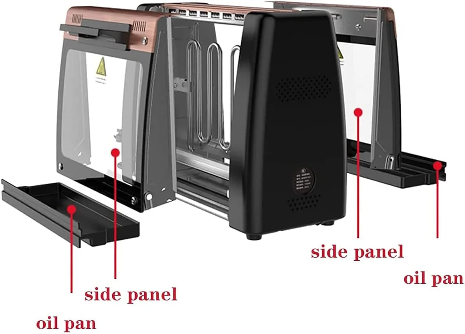 اجاق کباب پز برقی SLKTDE، دستگاه کباب پز برقی، چرخش اتوماتیک 360 درجه با کنترل ایمنی دما، دستگاه کباب پز بدون دود برای BBQ خانگی اجاق کباب پز برقی SLKTDE، دستگاه کباب پز برقی، چرخش اتوماتیک 360 درجه با کنترل ایمنی دما، دستگاه کباب پز بدون دود برای BBQ خانگی