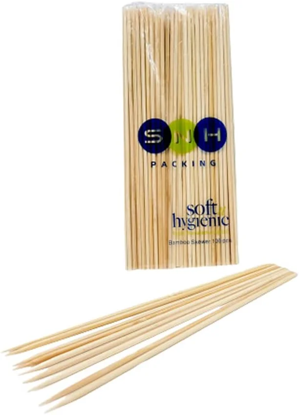 SNH بسته بندی 100 عدد سیخ چوبی بامبو 20 سانتی متری قوی برای کباب کردن، کباب، مارشمالو، برشته کردن، فوندو شکلاتی، آتش کمپ. SNH بسته بندی 100 عدد سیخ چوبی بامبو 20 سانتی متری قوی برای کباب کردن، کباب، مارشمالو، برشته کردن، فوندو شکلاتی، آتش کمپ.