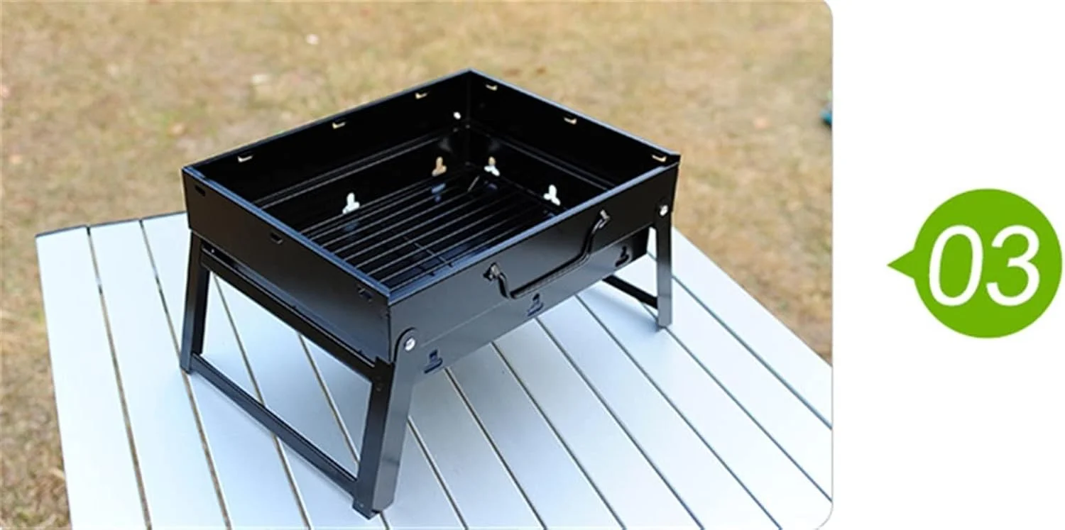 باربیکیو کباب پز تاشو قابل حمل زغالی مناسب کمپینگ پیک نیک باربیکیو کباب پز تاشو قابل حمل زغالی مناسب کمپینگ پیک نیک