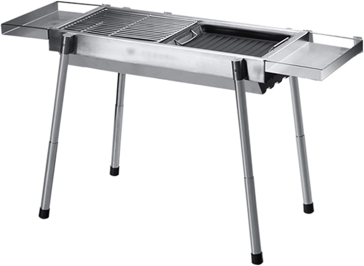 باربیکیو کباب پز استیل ضد زنگ قابل حمل تاشو مناسب مسافرت و پیک نیک، نقره ای کروم، سبک وزن، تاشو، ابعاد 64x29x71 سانتی متر باربیکیو کباب پز استیل ضد زنگ قابل حمل تاشو مناسب مسافرت و پیک نیک، نقره ای کروم، سبک وزن، تاشو، ابعاد 64x29x71 سانتی متر