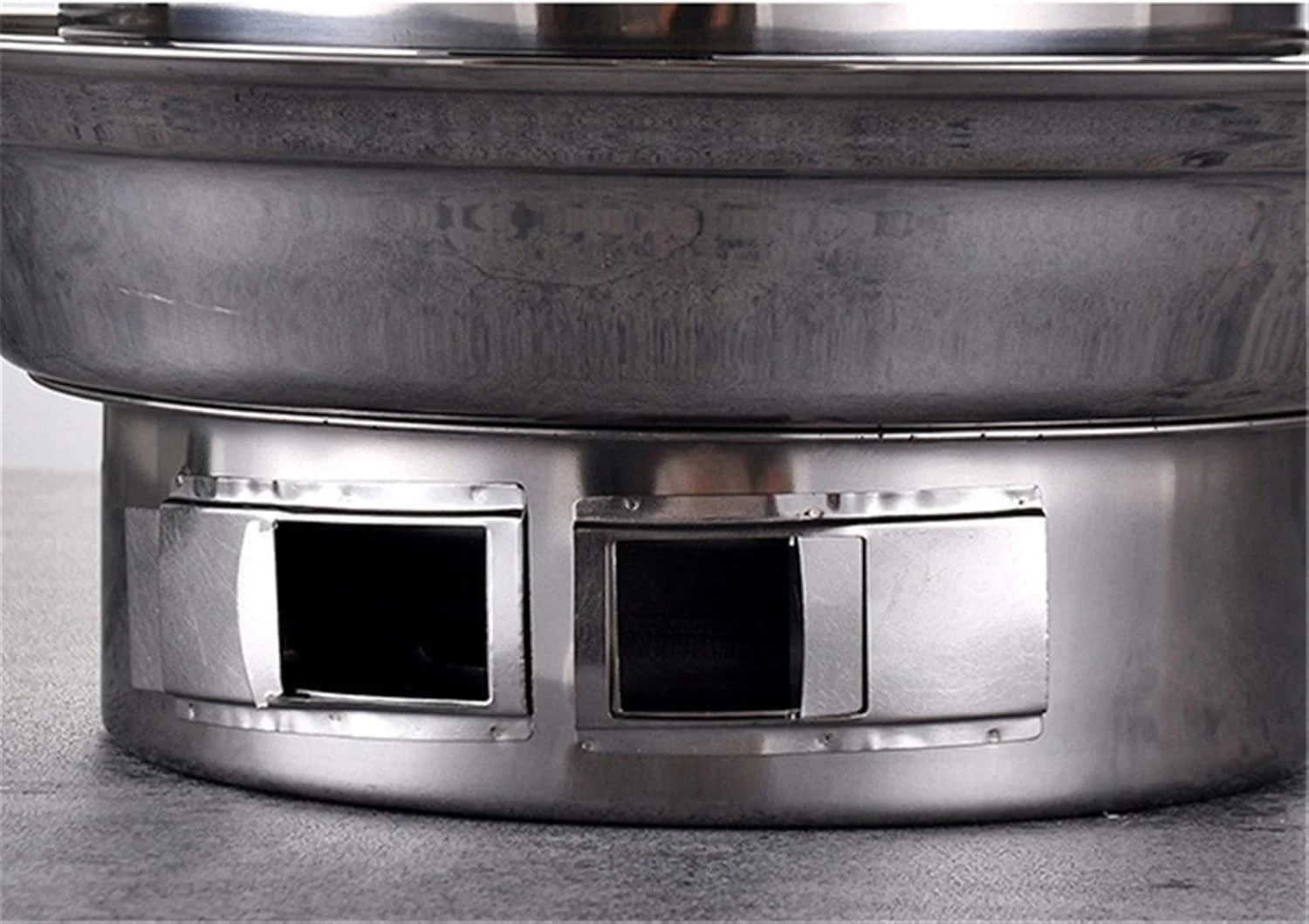 کباب پز گرد استیل ضد زنگ کره ای ذغالی باربیکیو گریل نچسب قابل حمل برای کمپینگ در فضای باز (رنگ: با سینی) کباب پز گرد استیل ضد زنگ کره ای ذغالی باربیکیو گریل نچسب قابل حمل برای کمپینگ در فضای باز (رنگ: با سینی)