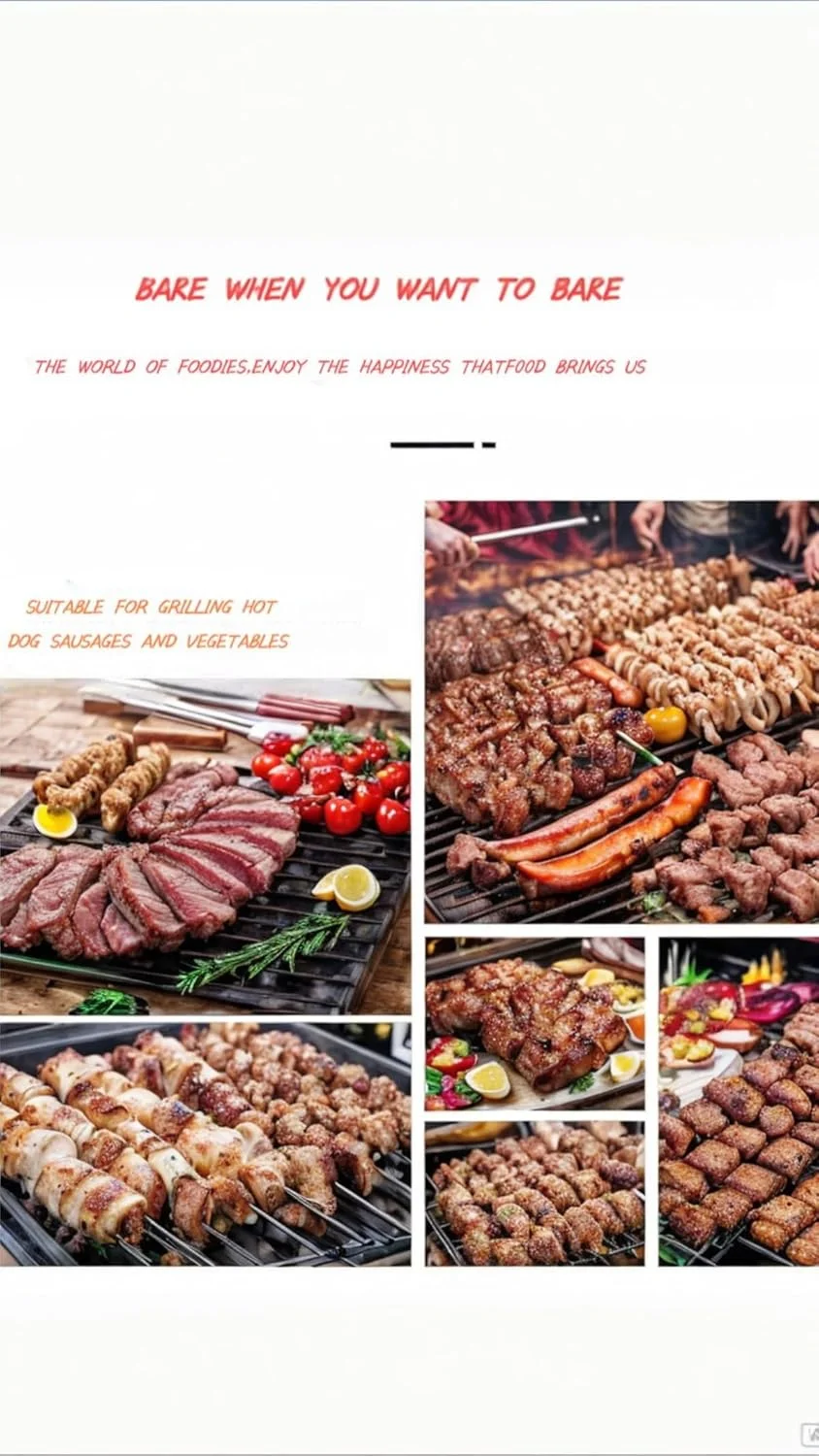 سبد کباب پز استیل ضد زنگ - جعبه گریل بادوام با توری قفل دار و دسته چوبی، برای سبزیجات، میگو، گوشت، هات داگ - لوازم جانبی باربیکیو در فضای باز سبد کباب پز استیل ضد زنگ - جعبه گریل بادوام با توری قفل دار و دسته چوبی، برای سبزیجات، میگو، گوشت، هات داگ - لوازم جانبی باربیکیو در فضای باز