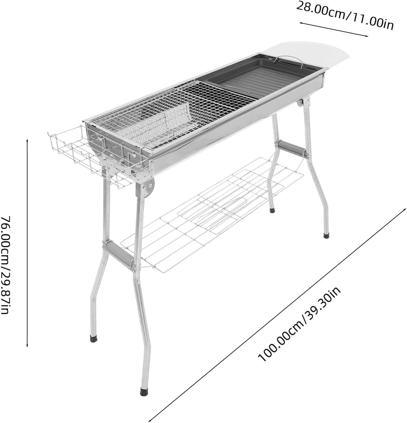 تادد مامی 1 ست میز کباب پز با سینک، مناسب کمپینگ، باربیکیو در فضای باز و پیک نیک