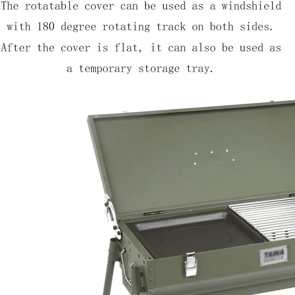 کباب پز بزرگ و راحت برای منزل، مناسب برای 5 نفر، باربیکیو ذغالی برای فضای باز