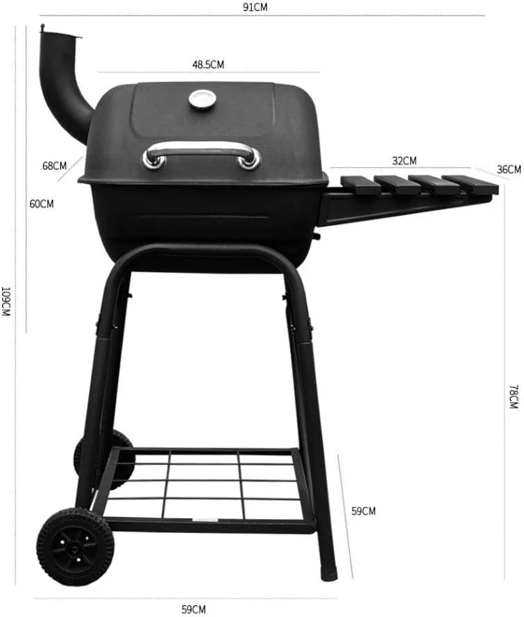 کباب پز بزرگ مناسب فضای باز، اجاق گاز ذغالی خانگی مناسب برای بیش از پنج نفر