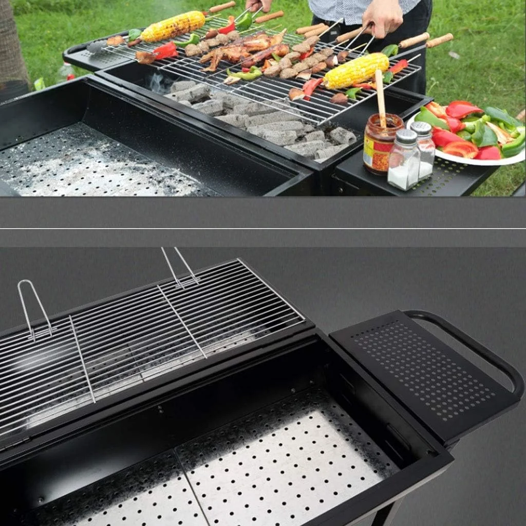 باربیکیو کباب پز خانگی ZLQHDG مناسب فضای باز برای 5 نفر، باربیکیو زغالی، قفسه باربیکیو