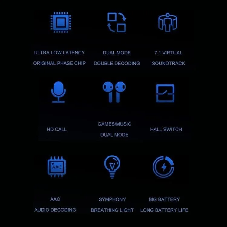 هدفون بلوتوثی گیمینگ لنوو HQ08 نسخه 5.0 با تاخیر کم، میکروفون استریو، بیس سه بعدی و باتری 400 میلی آمپر