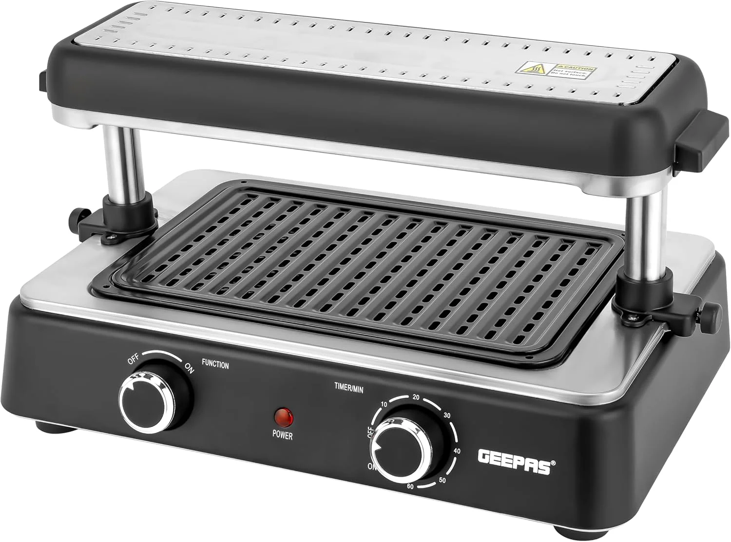 گریل سریع داخلی Geepas مدل GBG63060 | کنترل ترموستات برای پخت و پز متنوع | ایده آل برای استیک، سبزیجات و غیره | جمع و جور، میله تغییر مکان ثبت شده | مشکی گریل سریع داخلی Geepas مدل GBG63060 | کنترل ترموستات برای پخت و پز متنوع | ایده آل برای استیک، سبزیجات و غیره | جمع و جور، میله تغییر مکان ثبت شده | مشکی