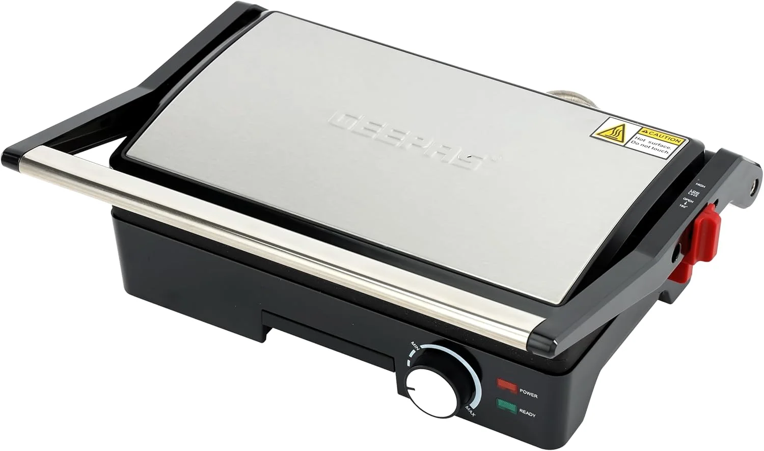 گریل ساز استیل ضد زنگ Geepas، چراغ نشانگر روشن/آماده، GGM5394 | صفحه پخت نچسب | تمیز کردن آسان | سیم جمع کن کاربردی | قفل درب برای نگهداری عمودی و صرفه جویی در فضا | چراغ نشانگر گریل ساز استیل ضد زنگ Geepas، چراغ نشانگر روشن/آماده، GGM5394 | صفحه پخت نچسب | تمیز کردن آسان | سیم جمع کن کاربردی | قفل درب برای نگهداری عمودی و صرفه جویی در فضا | چراغ نشانگر