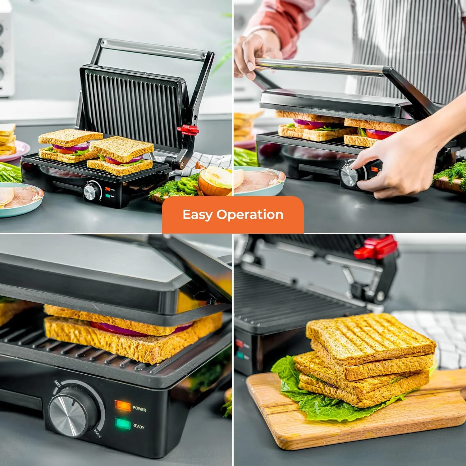 گریل ساز استیل ضد زنگ Geepas، چراغ نشانگر روشن/آماده، GGM5394 | صفحه پخت نچسب | تمیز کردن آسان | سیم جمع کن کاربردی | قفل درب برای نگهداری عمودی و صرفه جویی در فضا | چراغ نشانگر گریل ساز استیل ضد زنگ Geepas، چراغ نشانگر روشن/آماده، GGM5394 | صفحه پخت نچسب | تمیز کردن آسان | سیم جمع کن کاربردی | قفل درب برای نگهداری عمودی و صرفه جویی در فضا | چراغ نشانگر