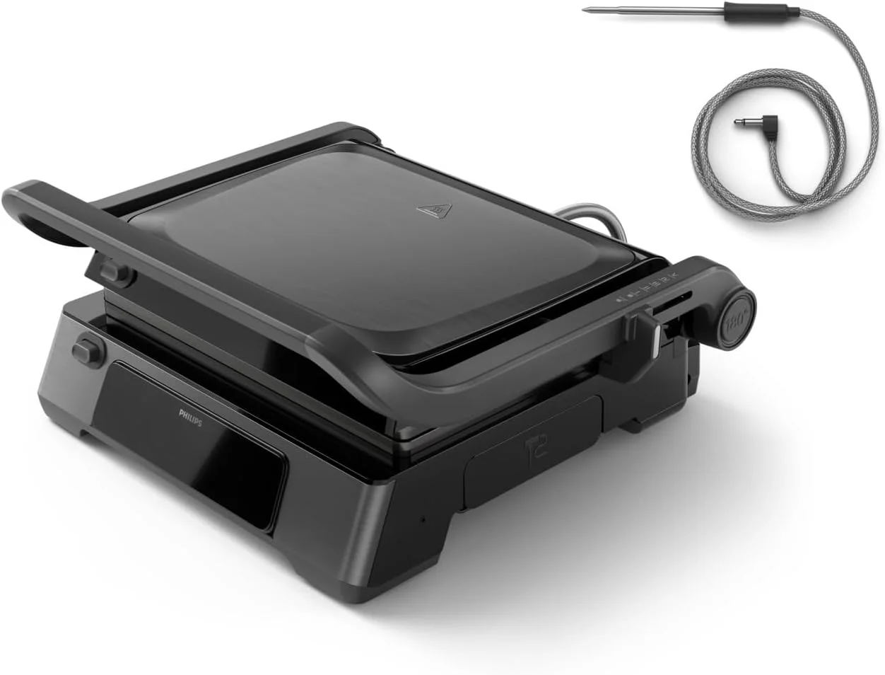 گریل تماسی فیلیپس سری 7000 - 2200 وات، باز شدن 180 درجه برای گریل رومیزی، کنترل دیجیتال دقیق، 8 عملکرد از پیش تعیین شده، ارتفاع قابل تنظیم، قفل دسته، سینی چکه گیر جداشدنی - HD6307/70 گریل تماسی فیلیپس سری 7000 - 2200 وات، باز شدن 180 درجه برای گریل رومیزی، کنترل دیجیتال دقیق، 8 عملکرد از پیش تعیین شده، ارتفاع قابل تنظیم، قفل دسته، سینی چکه گیر جداشدنی - HD6307/70