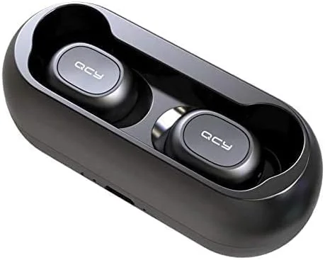 هدفون بی سیم بلوتوثی QCY T1C نسخه 5.0 TWS، ضد عرق و دارای حذف نویز، مینی