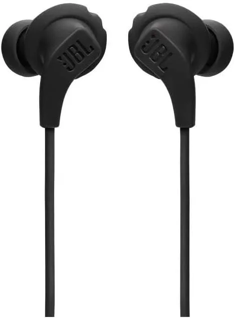 هدفون ورزشی داخل گوشی سیم دار JBL Endurance Run 2 ضد آب، طراحی Fliphook، فناوری Flexsoft، مقاوم در برابر تعریق IPX5، تماس های هندزفری، سری های مغناطیسی - مشکی، JBLENDURRUN2BLK