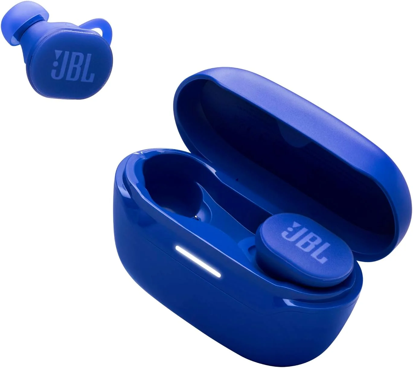 هدفون بی‌سیم بلوتوثی JBL Endurance Race 2، با 48 ساعت عمر باتری، مقاومت در برابر آب و گرد و غبار IP68، حذف نویز، صدای Pure Bass، Smart Ambient، حالت‌های ورزشی، آبی - JBLENDURACE2BLU