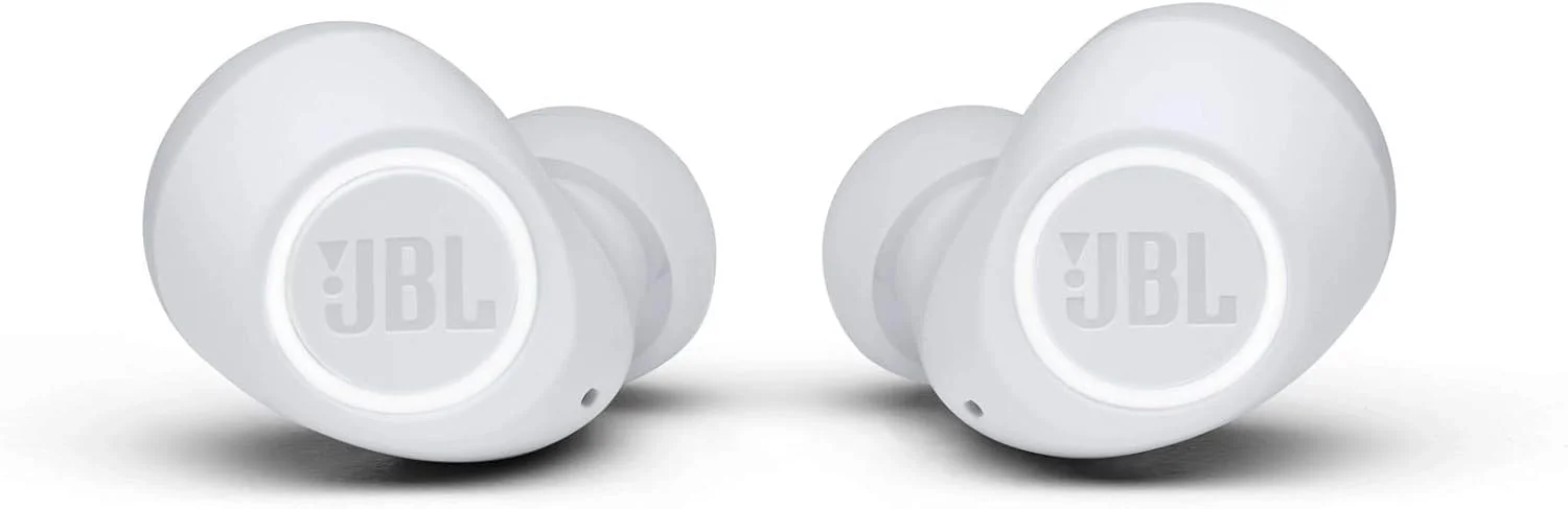 هدفون بی سیم داخل گوشی JBL Free 2، صدای امضای JBL، بیس عمیق، تناسب راحت، اتصال دوگانه، باتری 24 ساعته، IPX4، دستیار صوتی - سفید (بازسازی شده)