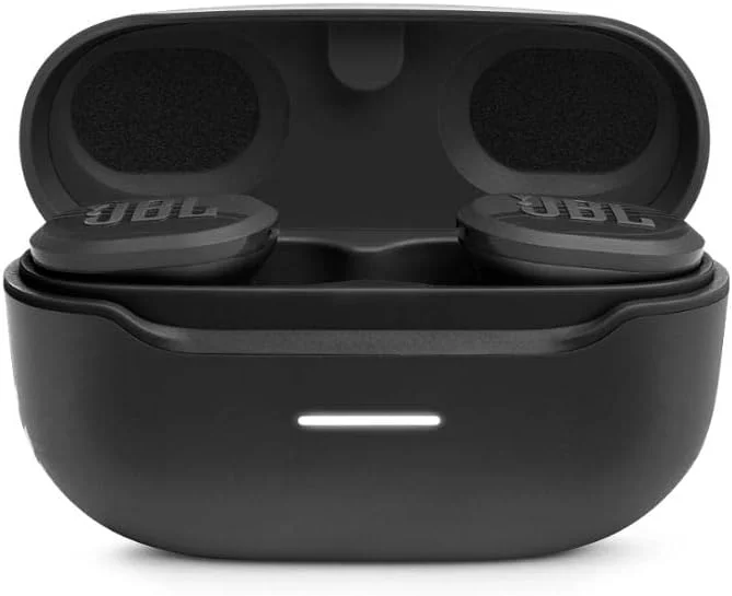 هدفون های بی سیم داخل گوشی JBL Endurance Race، هدفون های ورزشی فعال با میکروفون، 30 ساعت پخش، ضد آب و گرد و غبار IP67، تناسب ایمن با طراحی Enhancer و Twistlock برای دویدن و تمرینات (مشکی)