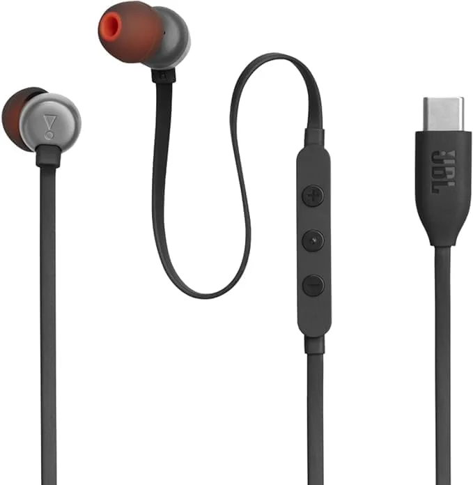 هدفون داخل گوشی سیم دار جدید DOOMAX J.B.L TUNE 310C با پورت USB-C، مشکی اورجینال