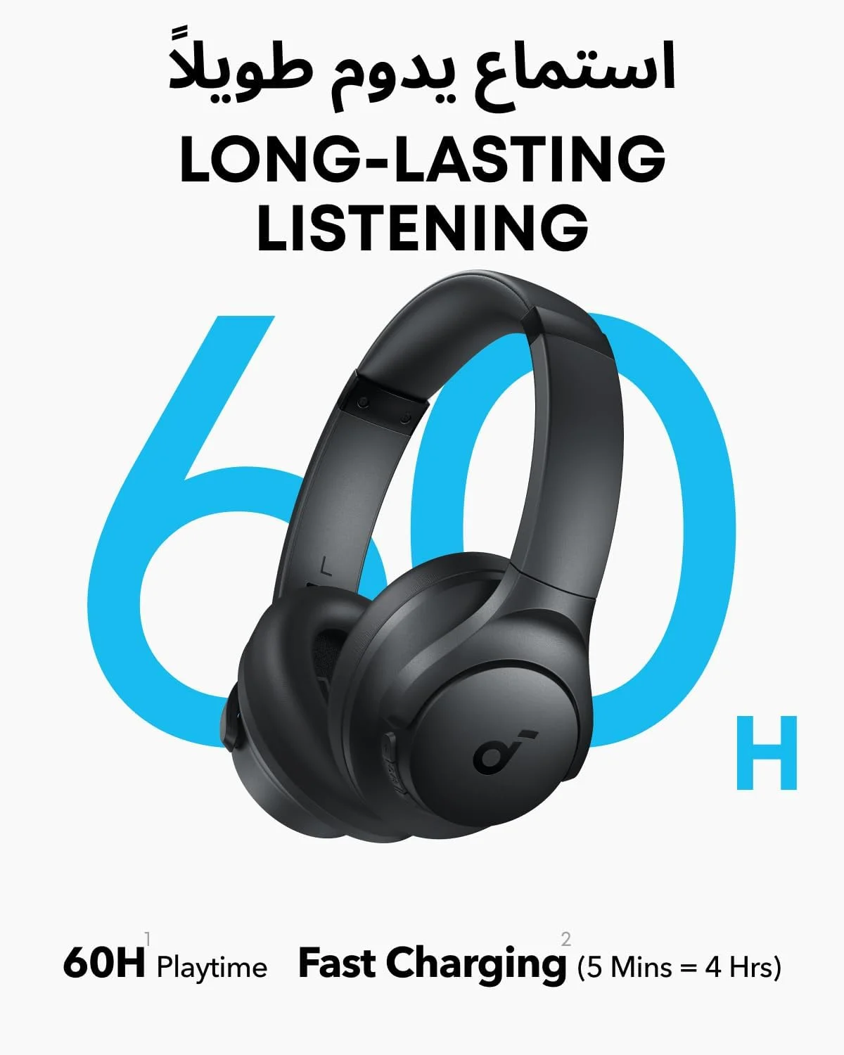 هدفون بی سیم بلوتوثی دور گوشی Soundcore Q11i توسط انکر، بیس عمیق، 60 ساعت پخش، صدای Hi-Res، بالشتک های گوش جداشدنی، اتصال چند نقطه ای هدفون بی سیم بلوتوثی دور گوشی Soundcore Q11i توسط انکر، بیس عمیق، 60 ساعت پخش، صدای Hi-Res، بالشتک های گوش جداشدنی، اتصال چند نقطه ای