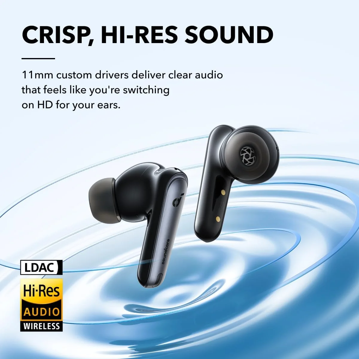 هدفون بی سیم soundcore by Anker Liberty 4 NC با قابلیت حذف نویز تطبیقی، کاهش 98.5 درصدی نویز برای گوش و محیط، صدای Hi-Res، باتری 50 ساعته، شارژ بی سیم، بلوتوث 5.3 هدفون بی سیم soundcore by Anker Liberty 4 NC با قابلیت حذف نویز تطبیقی، کاهش 98.5 درصدی نویز برای گوش و محیط، صدای Hi-Res، باتری 50 ساعته، شارژ بی سیم، بلوتوث 5.3