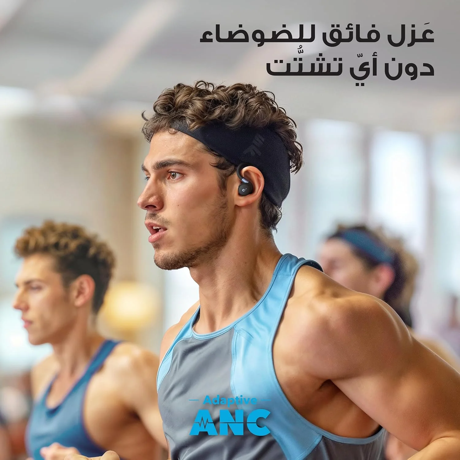 هدفون ورزشی بلوتوثی Soundcore Sport X20 از Anker، با قلاب های چرخشی و قابل تنظیم، حذف نویز، بیس عمیق، ضد آب IP68، ضد عرق، ضد گرد و غبار، 48 ساعت پخش